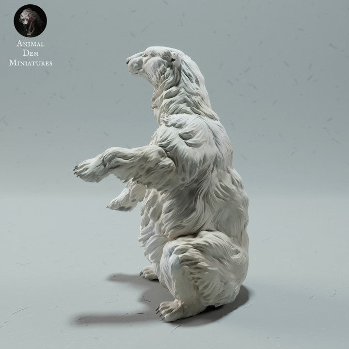 Product photo animal figure Animal Den Miniatures 2: Arctic animal figure: Polar bear - sitting (23_01_15)