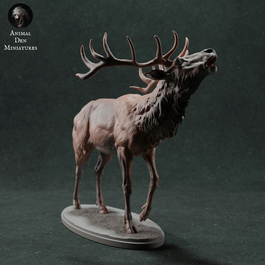 Product photo animal figure Animal Den Miniatures 0: Wild animal figure: Red Deer - roaring (22_11_11)