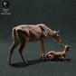 Product photo animal figure Animal Den Miniatures 1: Wildlife animal figure: red deer hind with calf (22_11_10)
