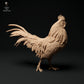 Product photo animal figure diorama, model building: 0: Farm animal figures: 2 roosters - running and crowing