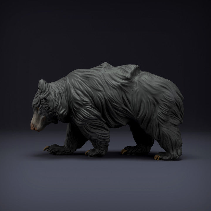 Product photo animal figure Animal Den Miniatures 0: Wild animal figure: Sloth bear (22_08_07)