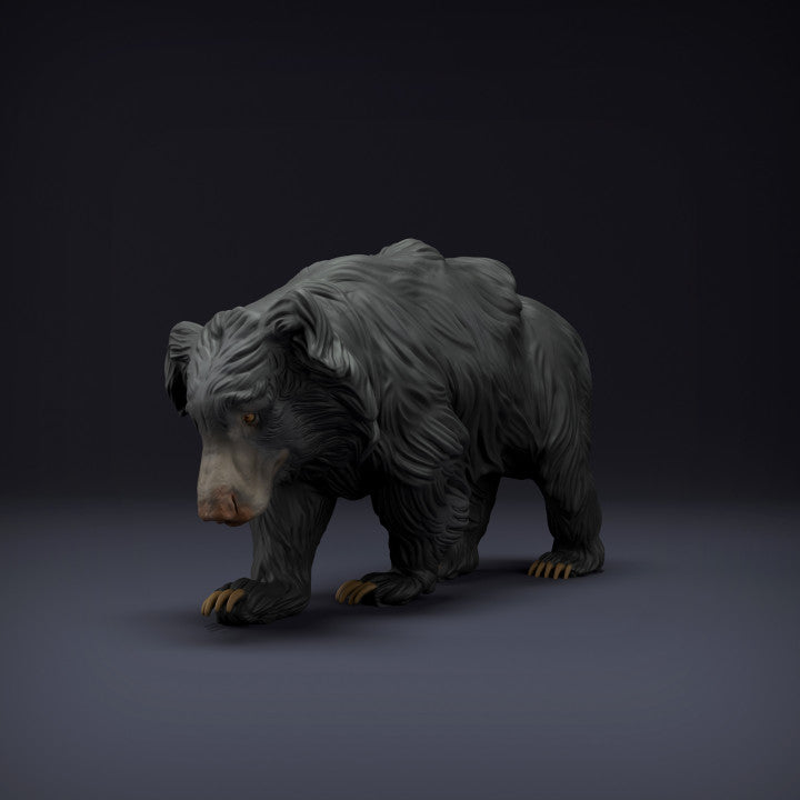 Product photo animal figure Animal Den Miniatures 1: Wild animal figure: Sloth Bear (22_08_07)