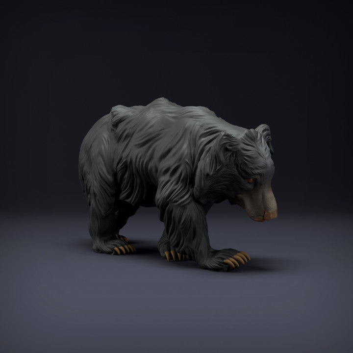 Product photo animal figure Animal Den Miniatures 3: Wild animal figure: Sloth bear (22_08_07)