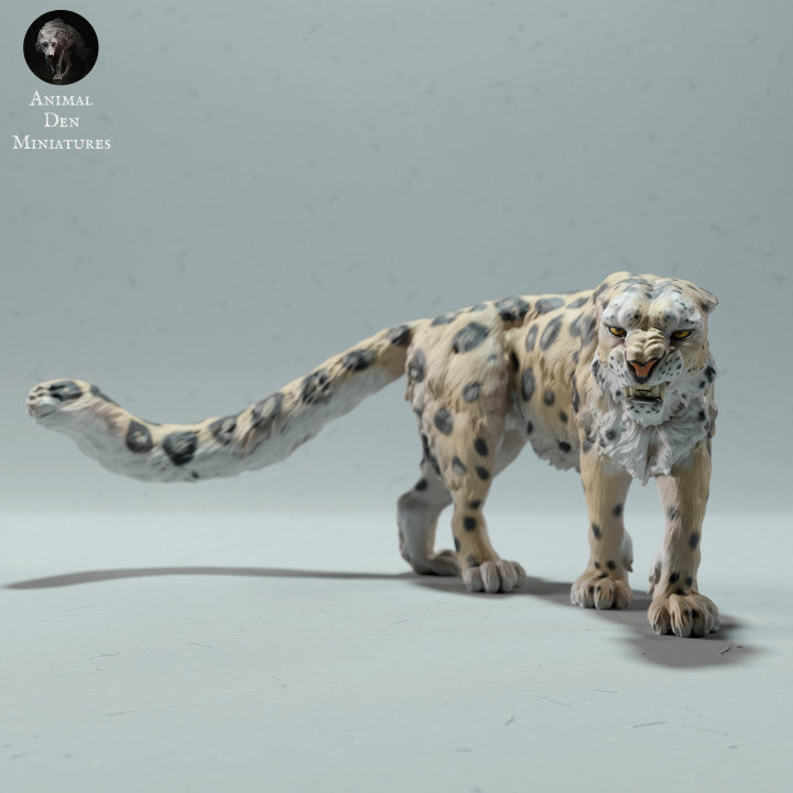Produktfoto Tierfigur Animal Den Miniatures 0: Wildtier Tierfigur: Schneeleopard - wütend (22_12_12)