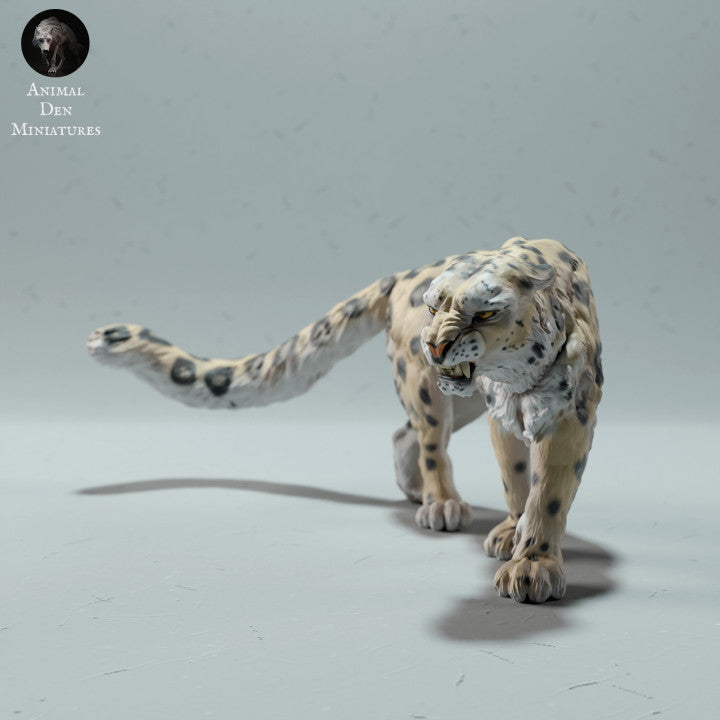 Produktfoto Tierfigur Animal Den Miniatures 3: Wildtier Tierfigur: Schneeleopard - wütend (22_12_12)