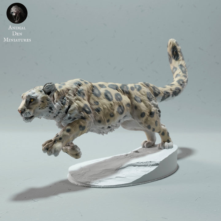 Produktfoto Tierfigur Animal Den Miniatures 0: Wildtier Tierfigur: Schneeleopard - laufend (22_12_11)