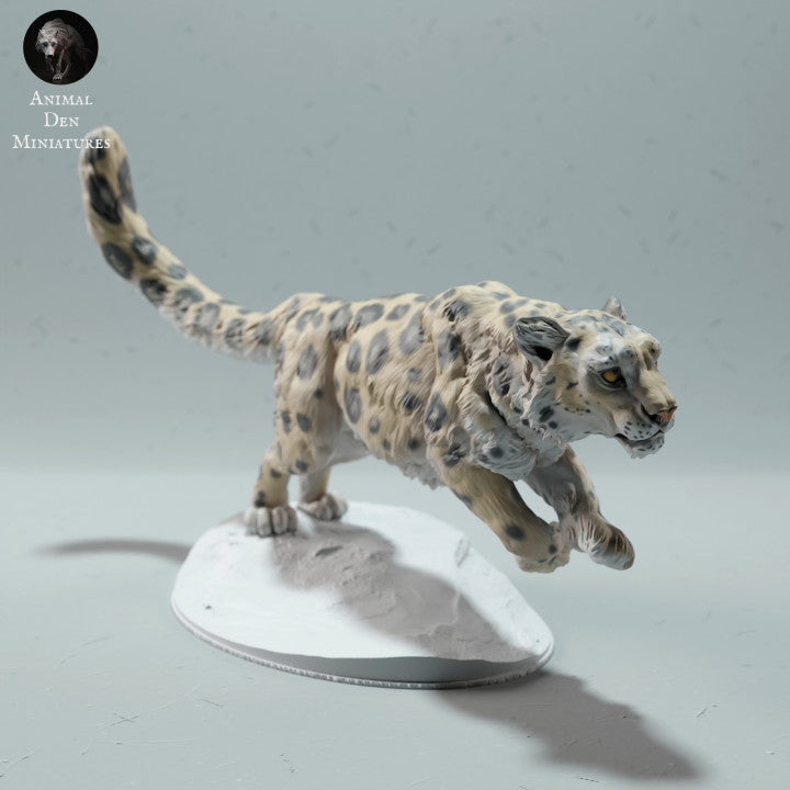 Produktfoto Tierfigur Animal Den Miniatures 1: Wildtier Tierfigur: Schneeleopard - laufend (22_12_11)