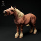 Product photo Animal Figure Diorama, Model Building: 0: Farm Animal Figure: neighing horse - Suffolk Punch