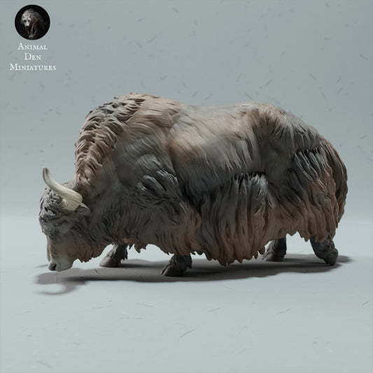 Product photo animal figure Animal Den Miniatures 0: Wild animal figure: Himalayan wild yak - grazing (23_01_10)