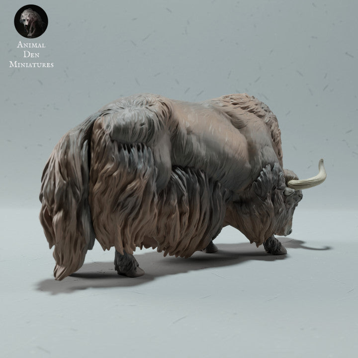 Product photo animal figure Animal Den Miniatures 2: Wild animal figure: Himalayan wild yak - grazing (23_01_10)
