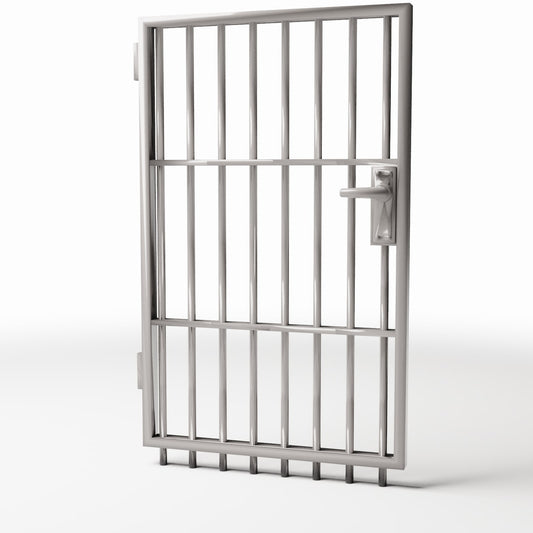 Diorama model-building product photo 0: Outdoor Diorama: Tall Barred Gate for a Fence (Ref. 723D)