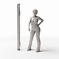 Diorama model-building product photo 1: Diorama Outdoor Area: Tall Gatepost with Hinges (Ref. 724D)
