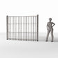Diorama model-building product photo 1: Diorama Garden: Tall Fence Panel with Posts (Ref. 726D)