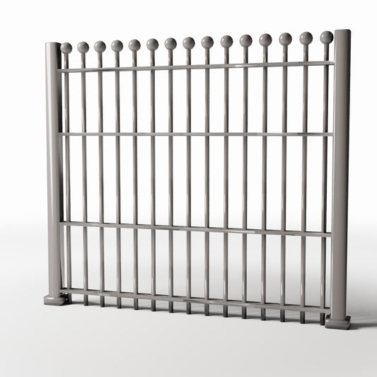 Diorama model-building product photo 0: Diorama Garden: Tall Metal Fence Panel Type B (Ref. 728D)