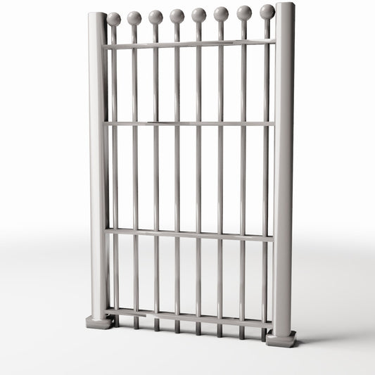 Diorama model-building product photo 0: Outdoor Diorama: Tall, Narrow Metal Fence (Ref. 729D)