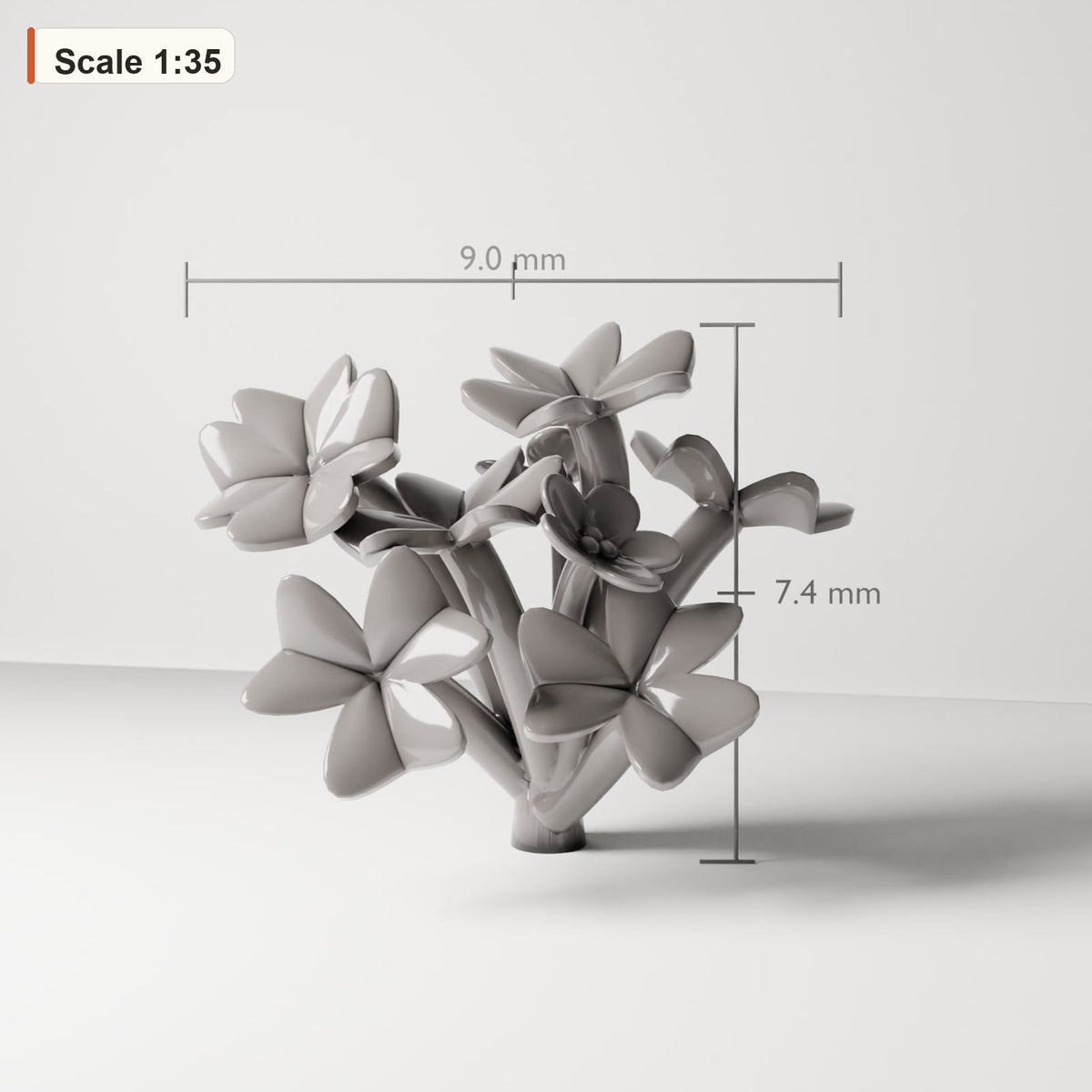Diorama model making product photo 1: Diorama plants: flowering Oxalis clover (Ref. 72D)