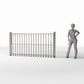Diorama model-building product photo 1: Outdoor Diorama: Low Metal Railing (Ref. 733D)