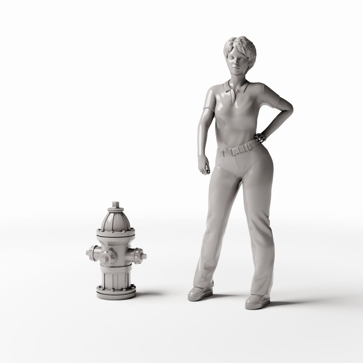 Diorama model-building product photo 1: Street Diorama: Type A Fire Hydrant (Ref. 741D)