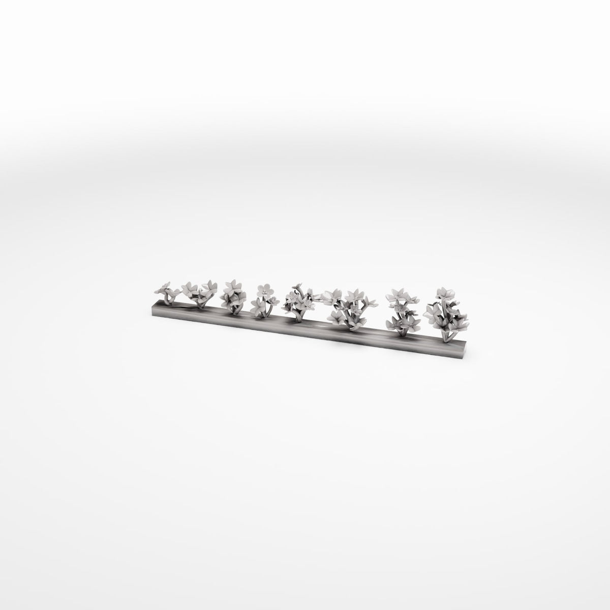 Diorama model-building product photo 0: Diorama Plants: Flower Bed with Flowering Plants (Ref. 745D)