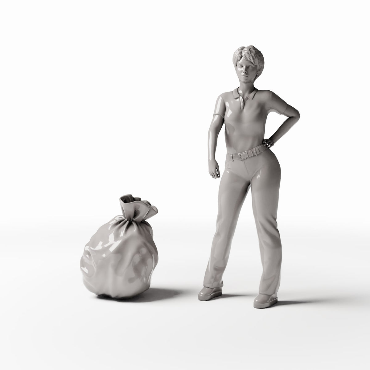 Diorama model-building product photo 1: City Diorama: Filled Trash Bag (Ref. 752D)