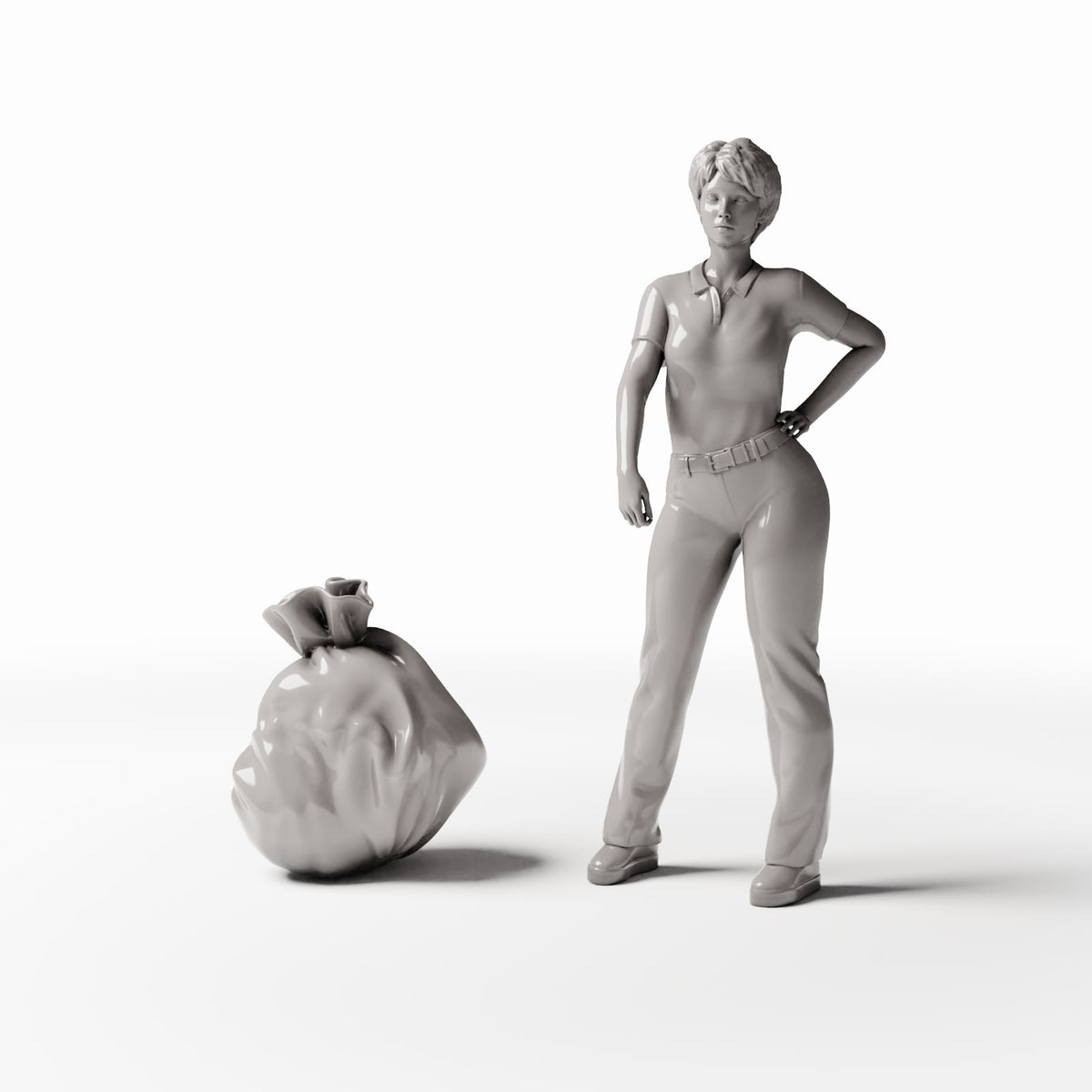 Diorama model-building product photo 1: City Diorama: Filled Garbage Bag (Ref. 754D)