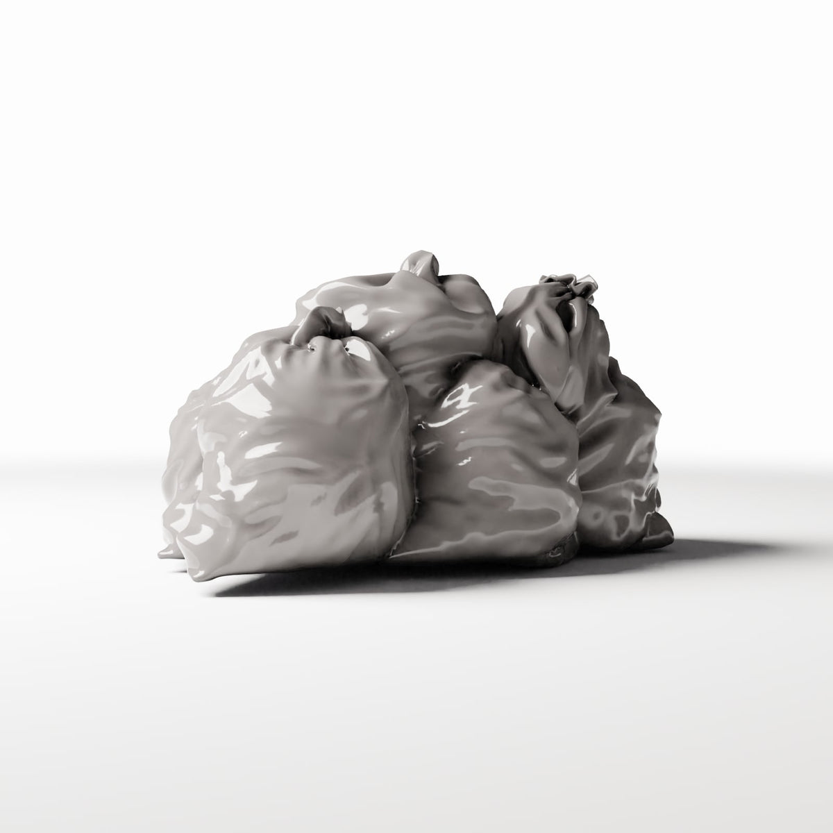 Diorama model-building product photo 3: City Diorama: Outdoor Garbage Bag Pile (Ref. 758D)