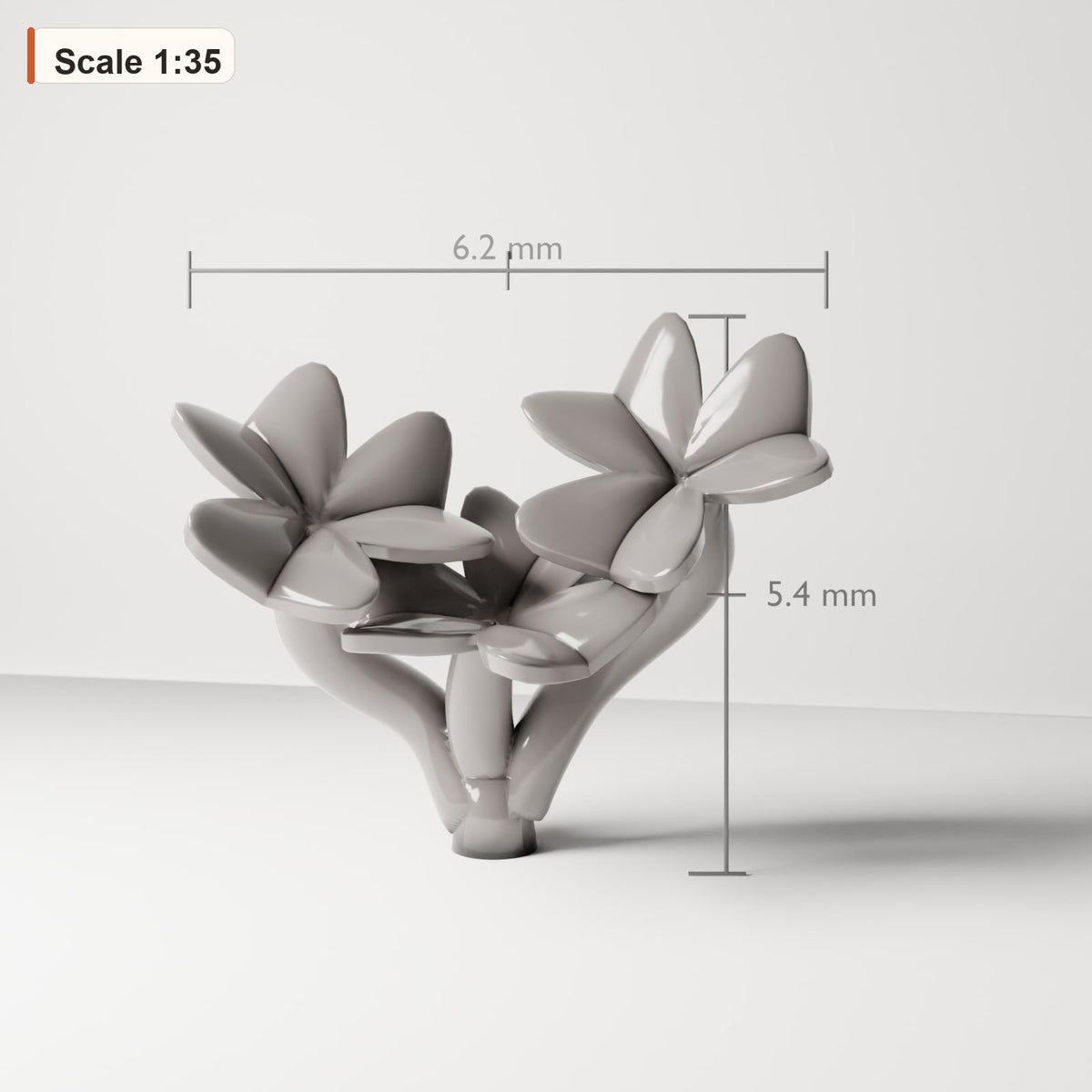 Diorama Modellbau Produktfoto 1: Diorama Pflanze: Oxalis-Klee 7 (Ref. 75D)