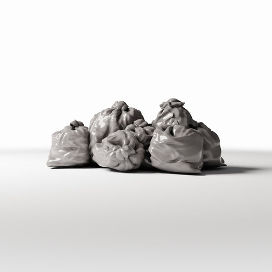 Diorama model-building product photo 0: City Diorama: Stack of Full Trash Bags (Ref. 760D)