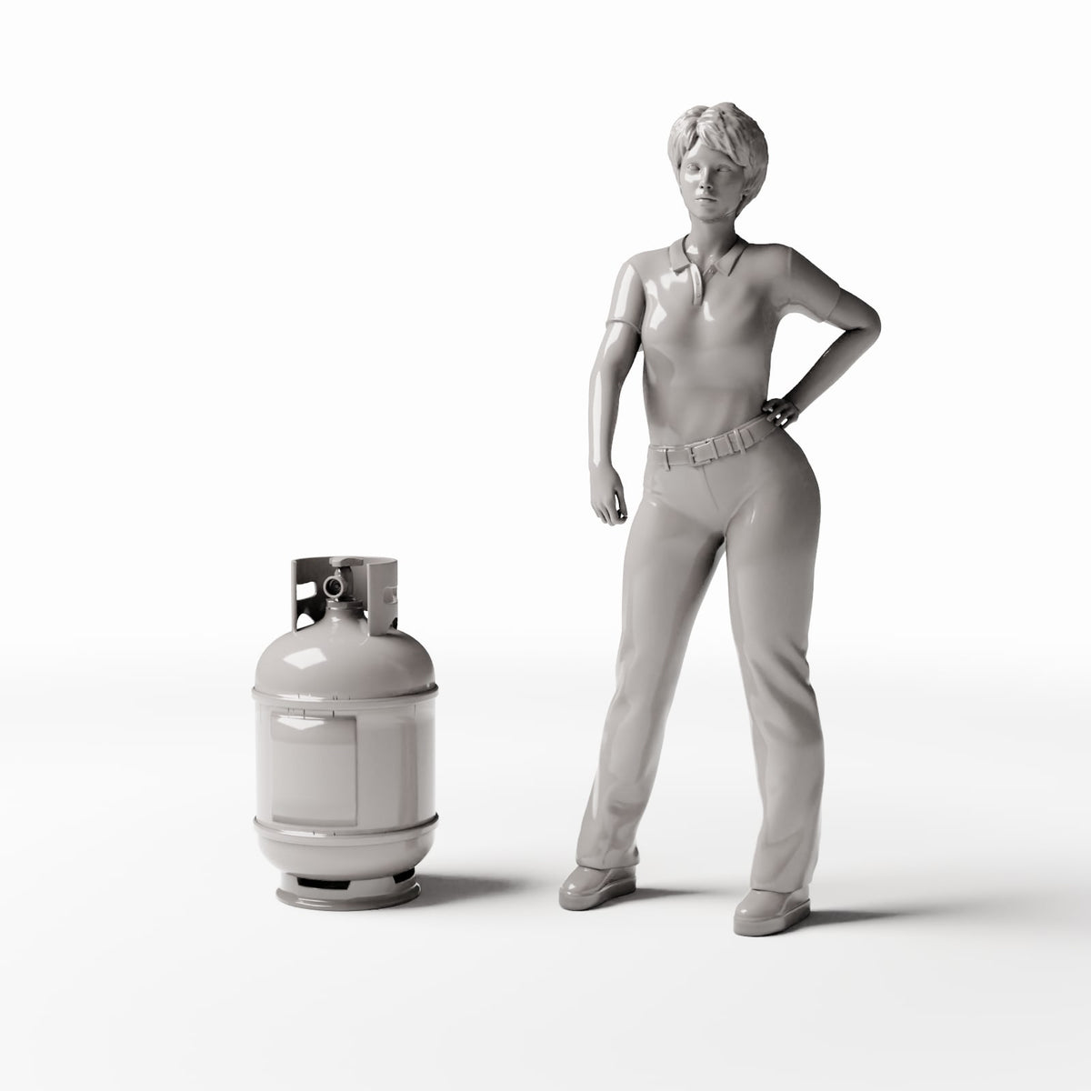 Diorama model-building product photo 1: Diorama Workshop: Gas Cylinder with Valve Guard (Ref. 767D)