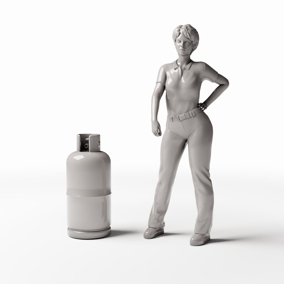 Diorama model-building product photo 1: Diorama Workshop: Gas Cylinder with Protective Guards (Ref. 769D)