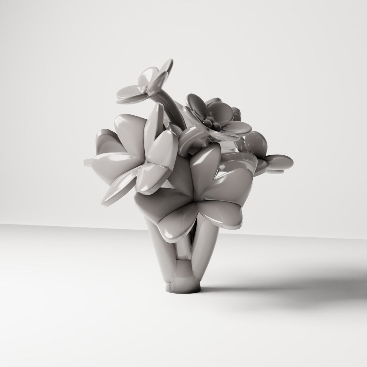 Diorama model-making product photo 0: Diorama plant: Oxalis clover with flowers (Ref. 76D)