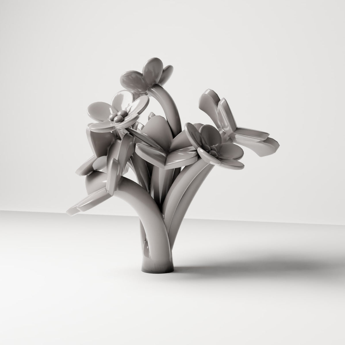 Diorama model-making product photo 2: Diorama plant: Oxalis clover with flowers (Ref. 76D)
