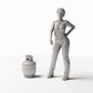 Diorama model-building product photo 1: Diorama Workshop: Gas Cylinder with Protective Guard (Ref. 770D)