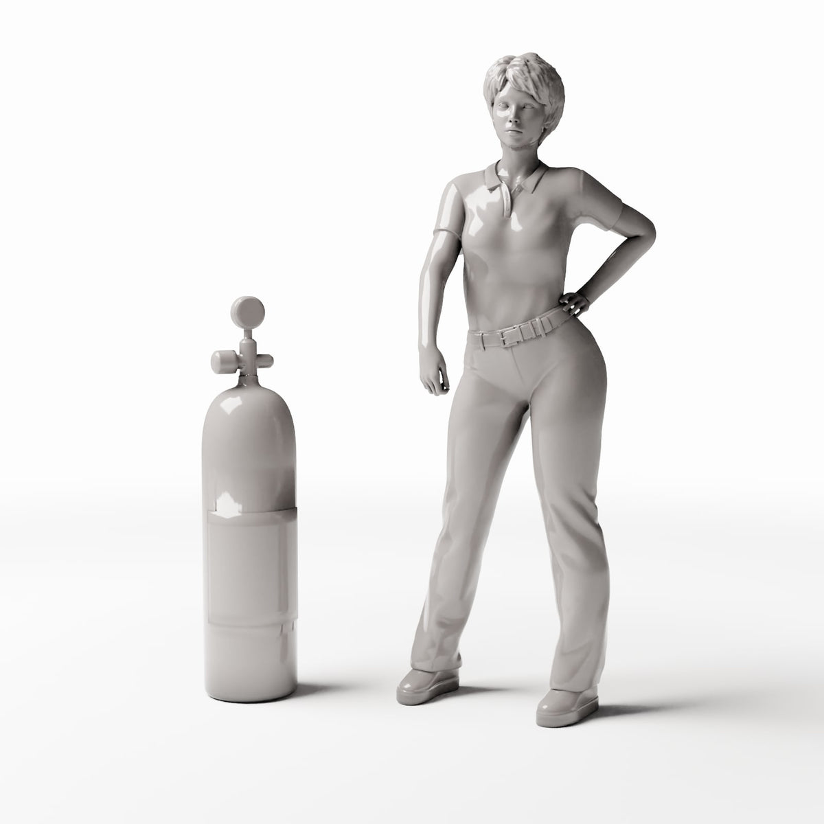 Diorama model-building product photo 1: Diorama Accessories: Gas Cylinder with Valve (Ref. 772D)