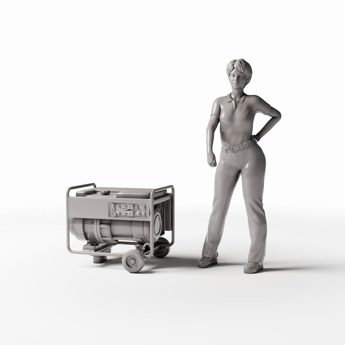 Diorama model-building product photo 1: Workshop Diorama: Mobile Gasoline Generator (Ref. 773D)