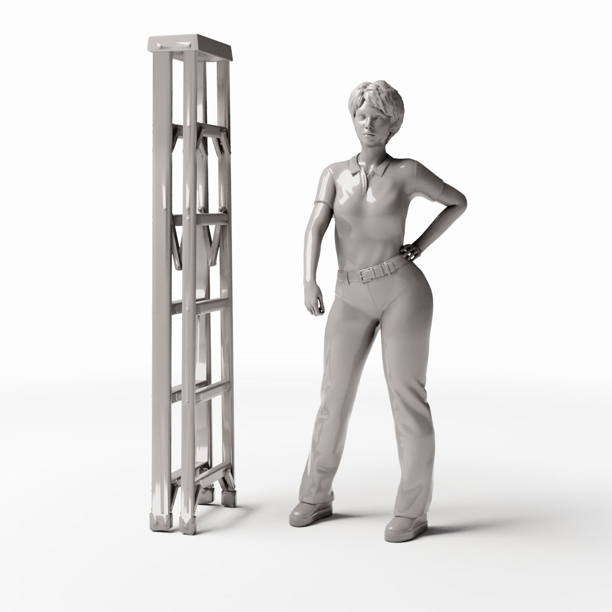 Diorama model-building product photo 1: Diorama Workshop: Folded Stepladder (Ref. 777D)