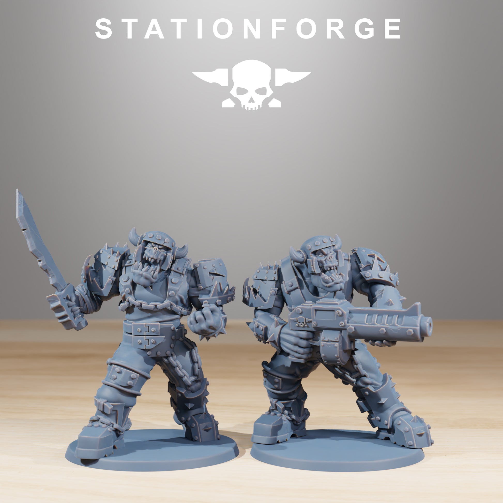 Product photo Tabletop 28mm The Printing Goes Ever On (TPGEO) 0: Orkaz Berserkers
