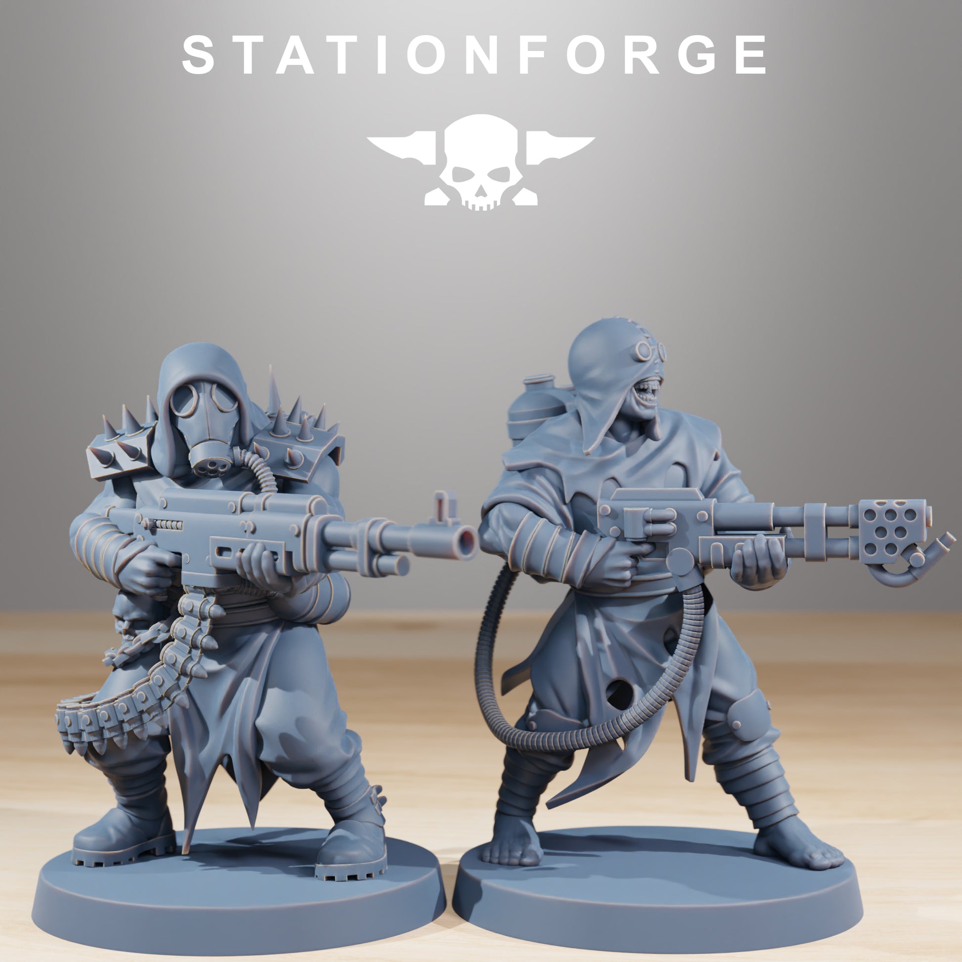 Product photo Tabletop 28mm The Printing Goes Ever On (TPGEO) 0: Corrupted Guard Nomads