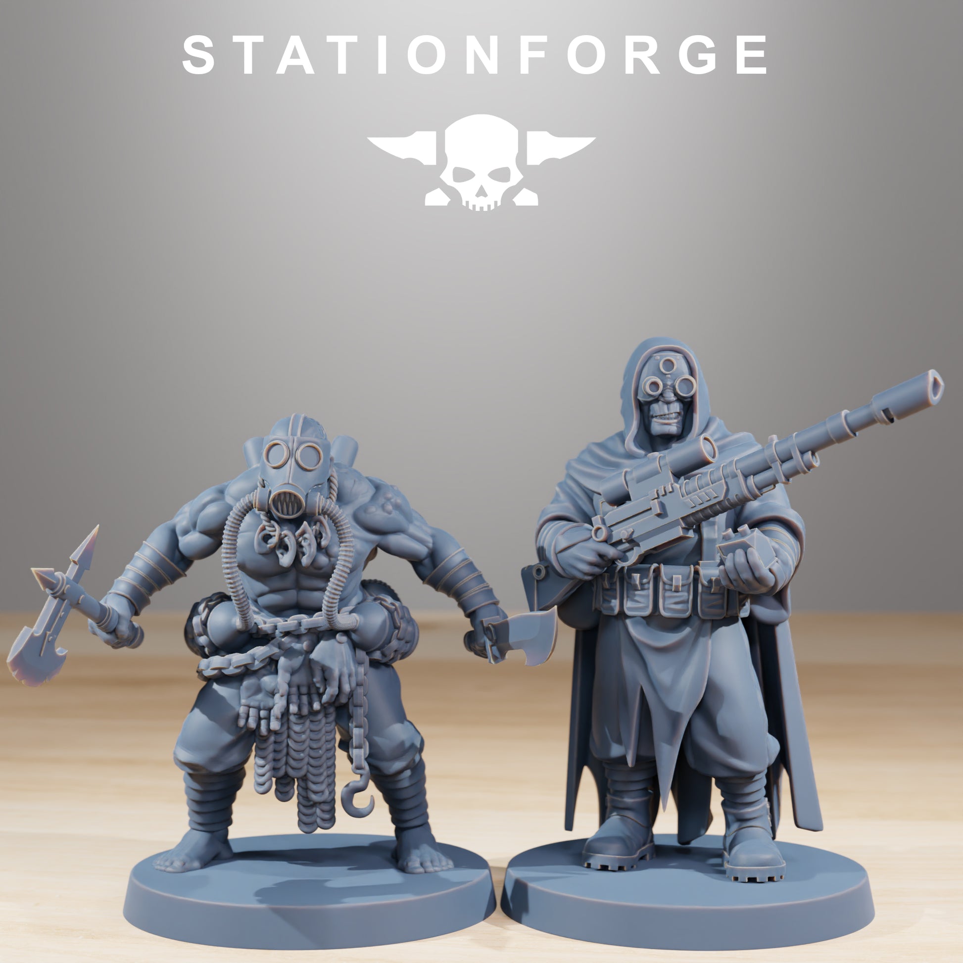 Product photo Tabletop 28mm The Printing Goes Ever On (TPGEO) 0: Corrupted Guard Nomads