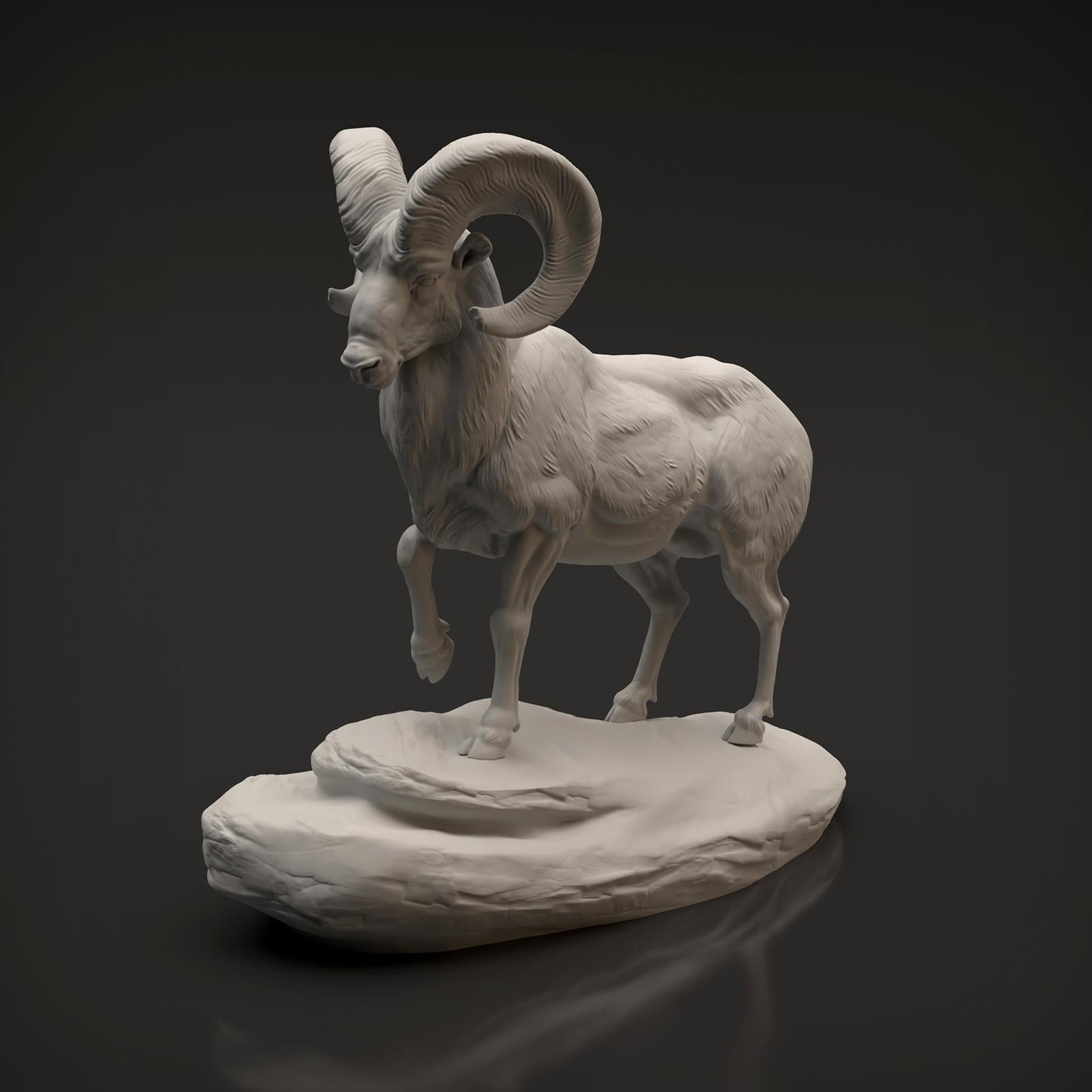 Product photo Animal Figure Diorama, Model Building: 0: Wildlife Figure: Bighorn Sheep Ram (Ref 01_01_89)