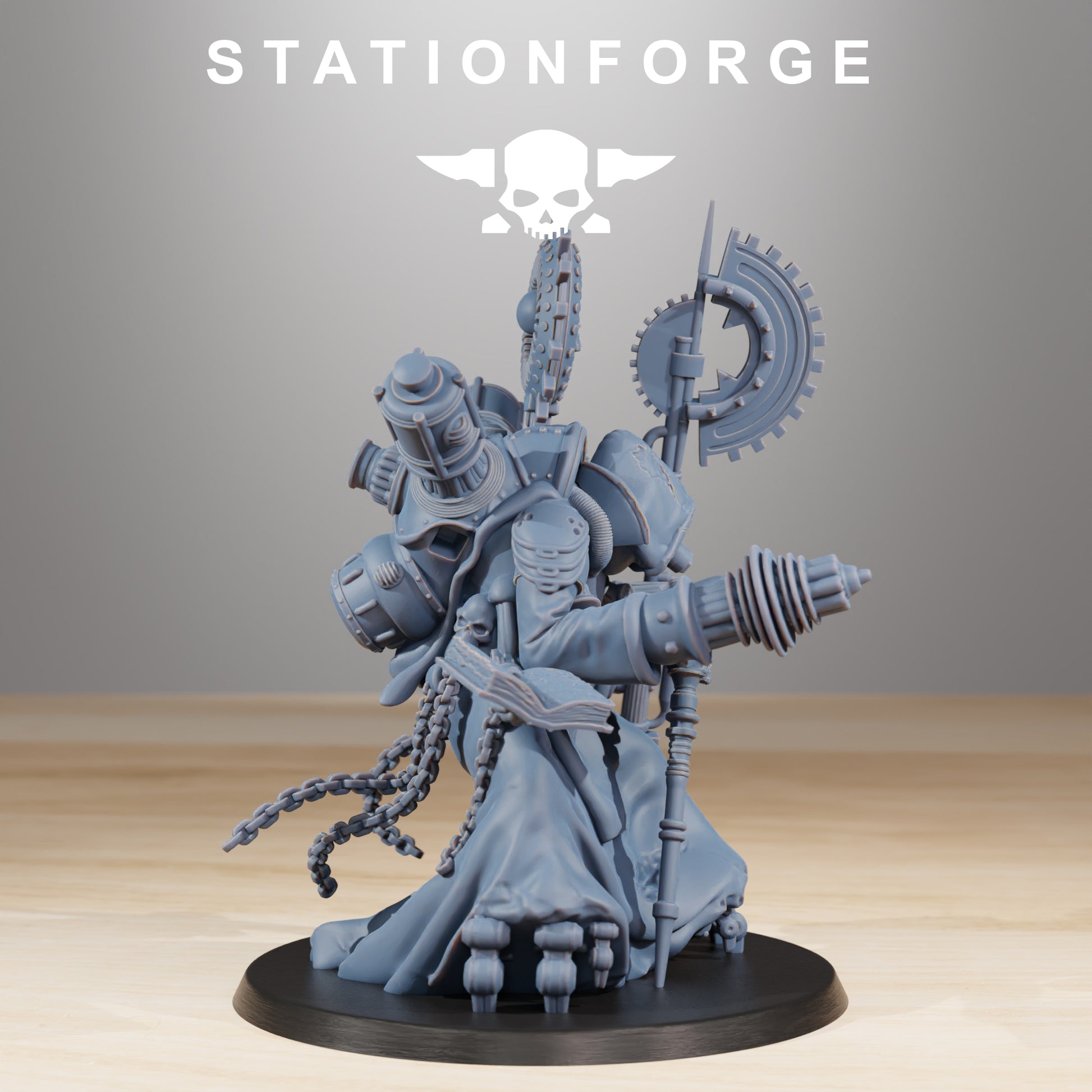 Product photo Tabletop 28mm The Printing Goes Ever On (TPGEO) 0: Scavengers Cultist Leader & The Seer