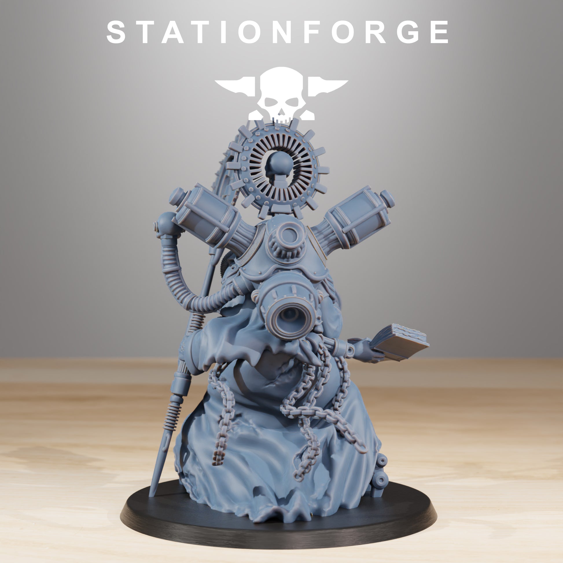 Product photo Tabletop 28mm The Printing Goes Ever On (TPGEO) 0: Scavengers Cultist Leader & The Seer