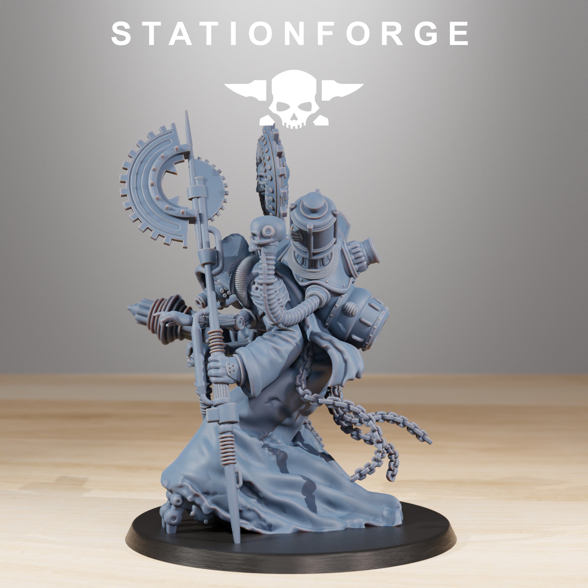Product photo Tabletop 28mm The Printing Goes Ever On (TPGEO) 0: Scavengers Cultist Leader & The Seer