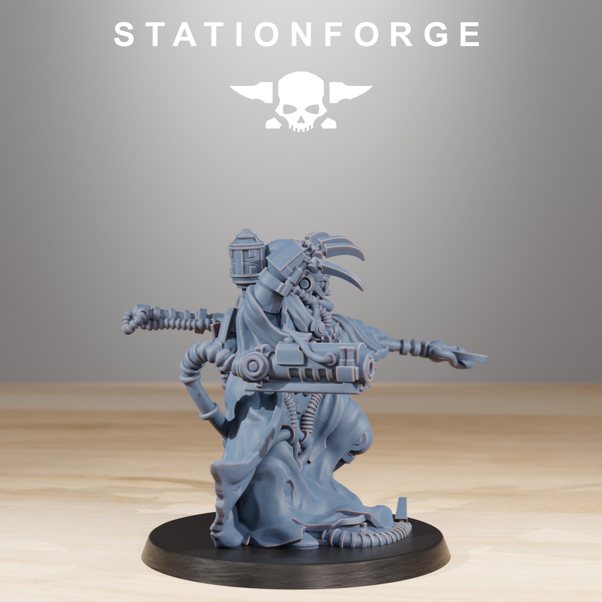 Product photo Tabletop 28mm The Printing Goes Ever On (TPGEO) 0: Scavengers Cultist Leader & The Seer