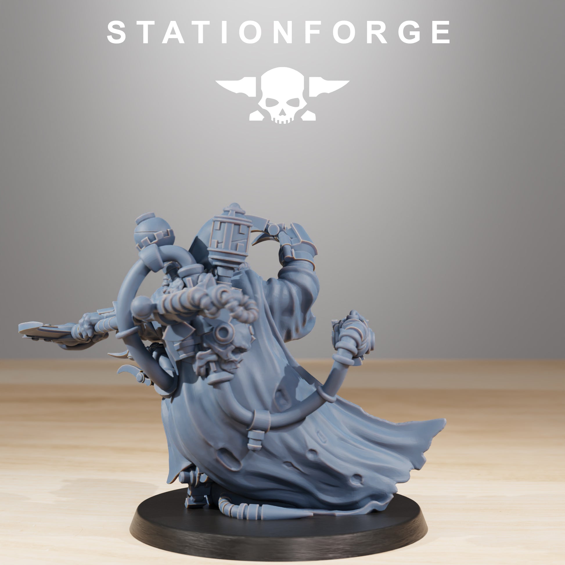 Product photo Tabletop 28mm The Printing Goes Ever On (TPGEO) 0: Scavengers Cultist Leader & The Seer