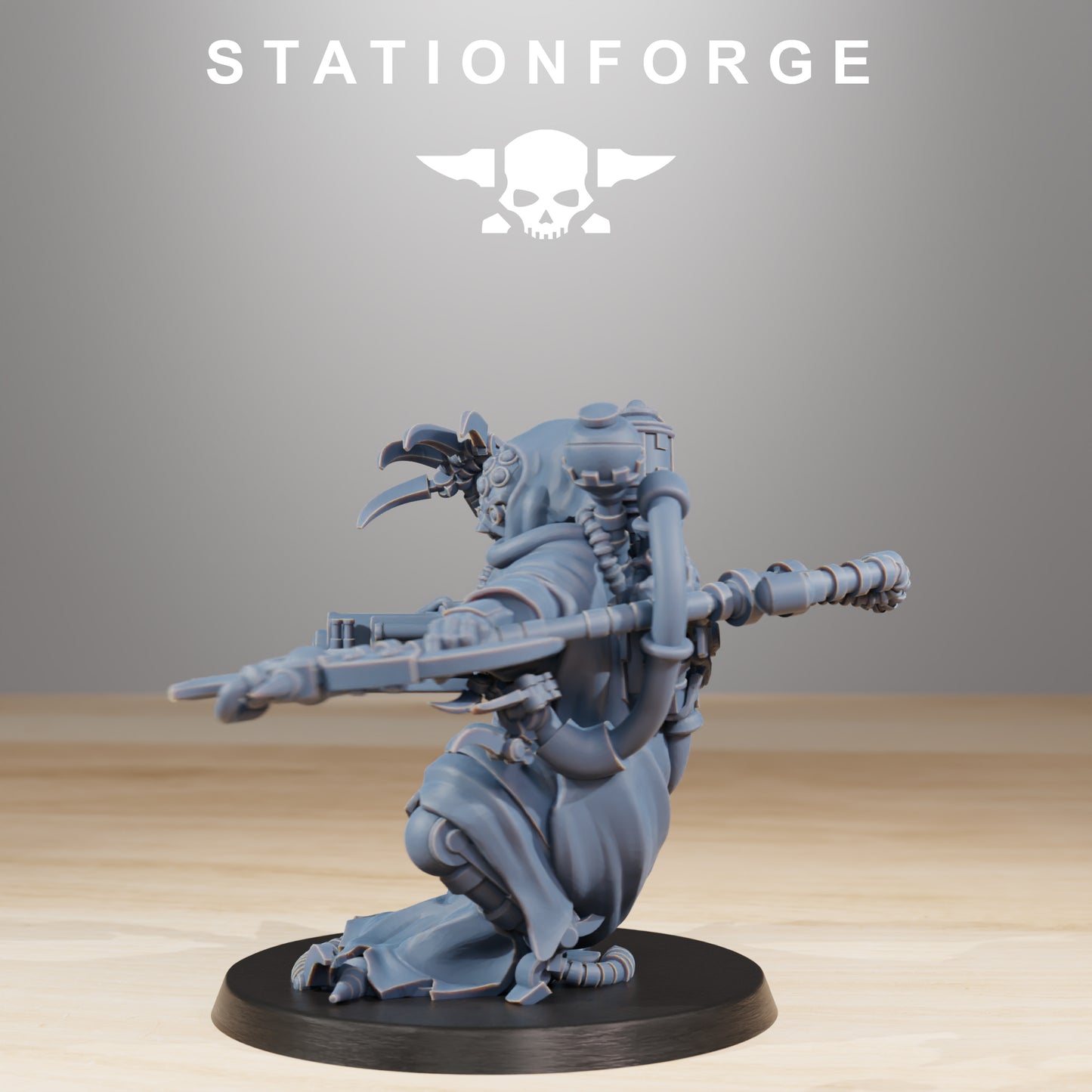 Product photo Tabletop 28mm The Printing Goes Ever On (TPGEO) 0: Scavengers Cultist Leader & The Seer