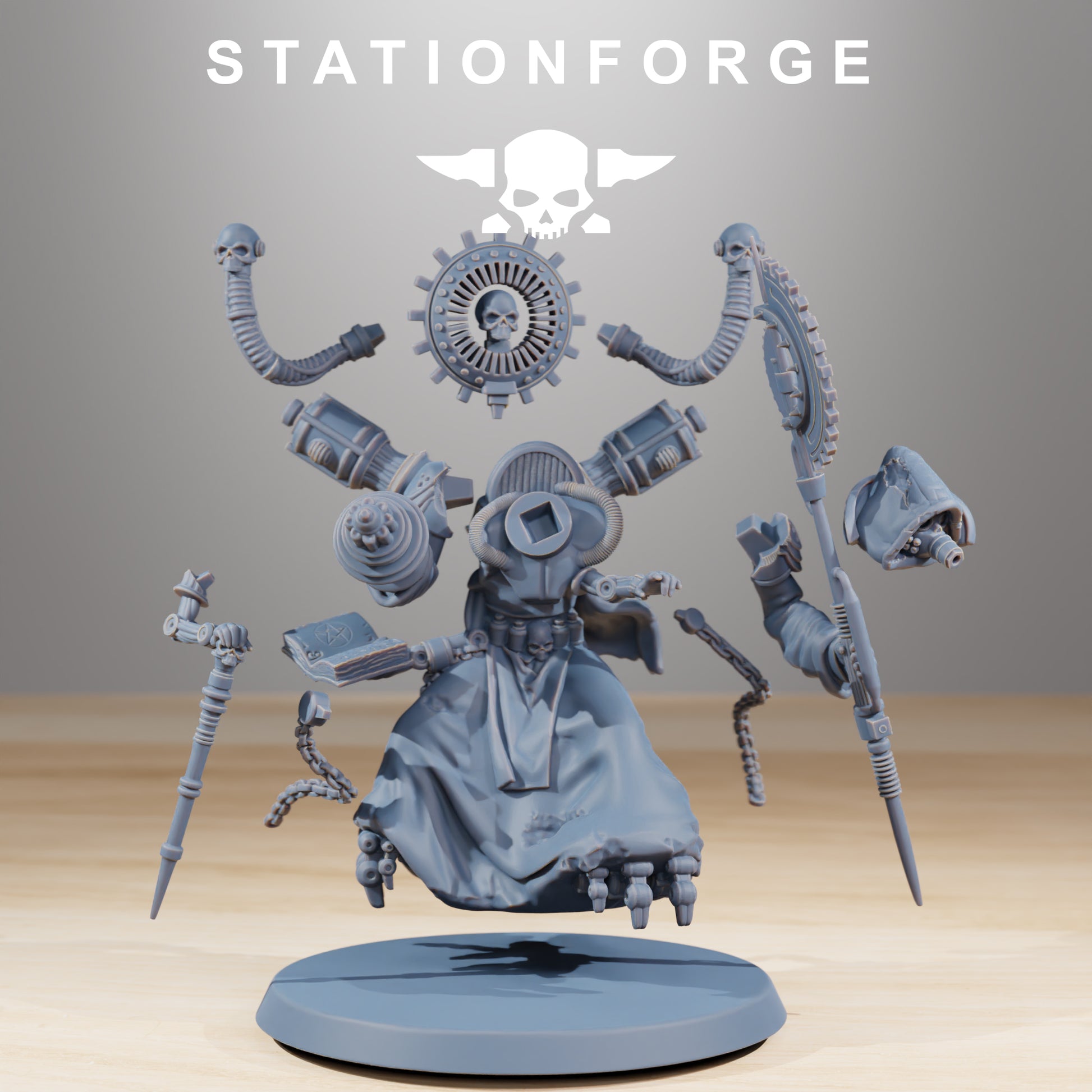 Product photo Tabletop 28mm The Printing Goes Ever On (TPGEO) 0: Scavengers Cultist Leader & The Seer
