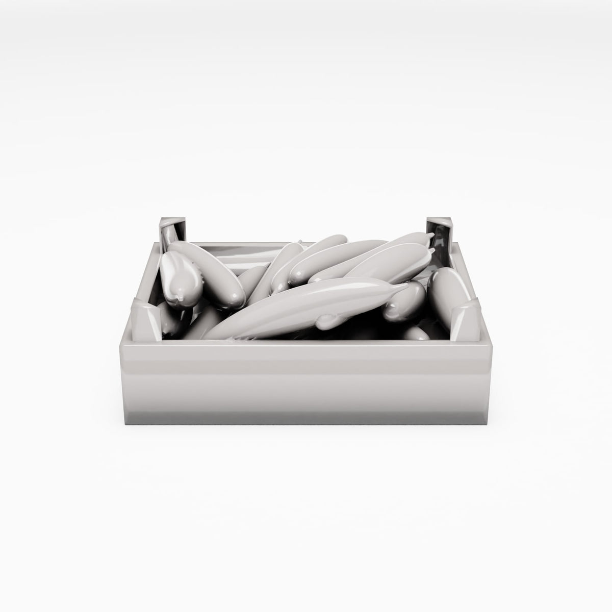 Diorama model-building product photo 2: Diorama Market: Crate of Zucchini (Ref. 807D)