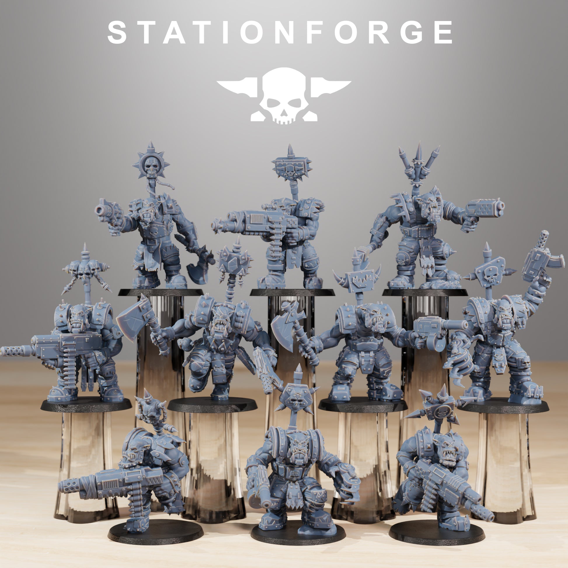 Product photo Tabletop 28mm The Printing Goes Ever On (TPGEO) 0: Orkaz SullKrushers