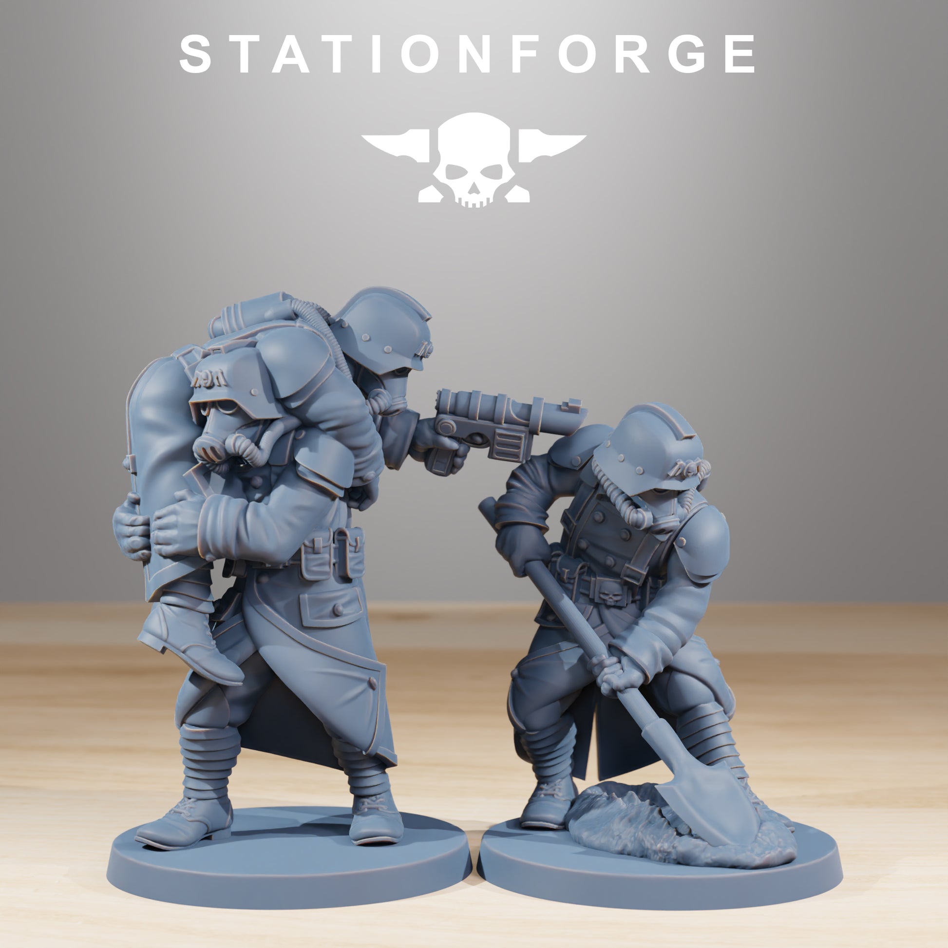 Product photo Tabletop 28mm The Printing Goes Ever On (TPGEO) 0: GrimGuard Casualties
